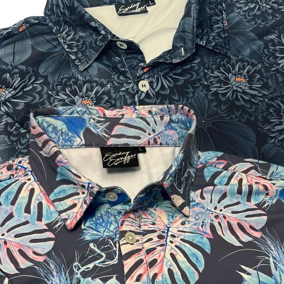 Lot Of 2 Sunday Swagger Shirt Mens L - Picture 1 of 16